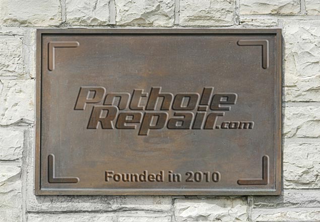 Pothole Repair signage