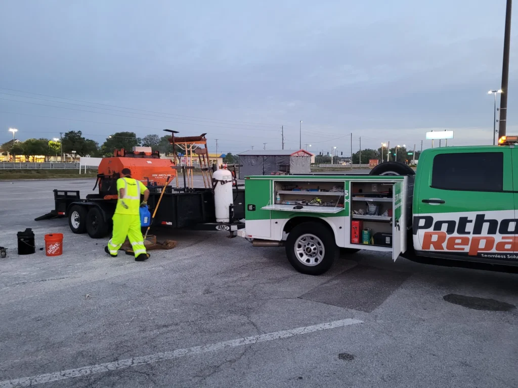 Local Pothole Repair Crew