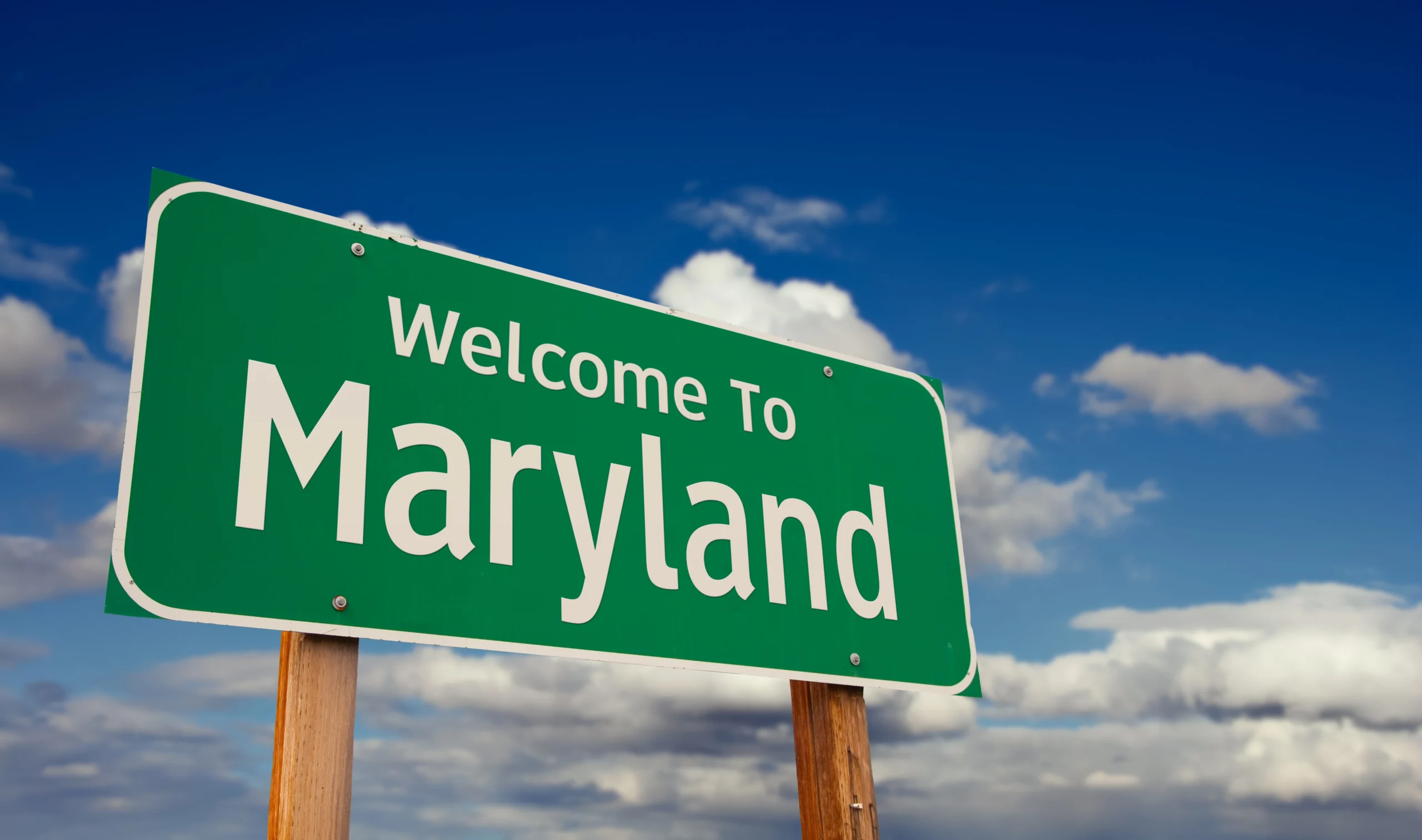 Maryland road sign