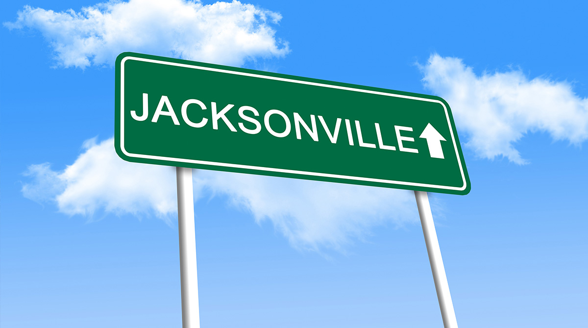 Jacksonville, Pot Hole Repair road sign