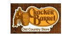 Cracker Barrel Old Country Store logo featuring a seated figure beside a barrel, representing a family-friendly dining and retail experience.