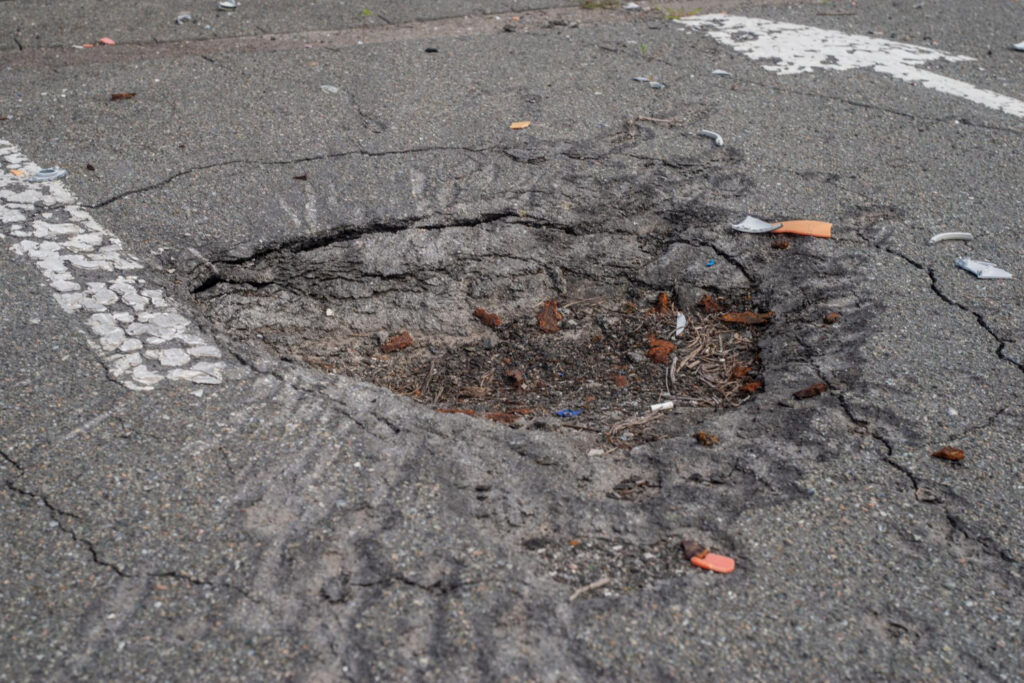 parking lot pothole repair